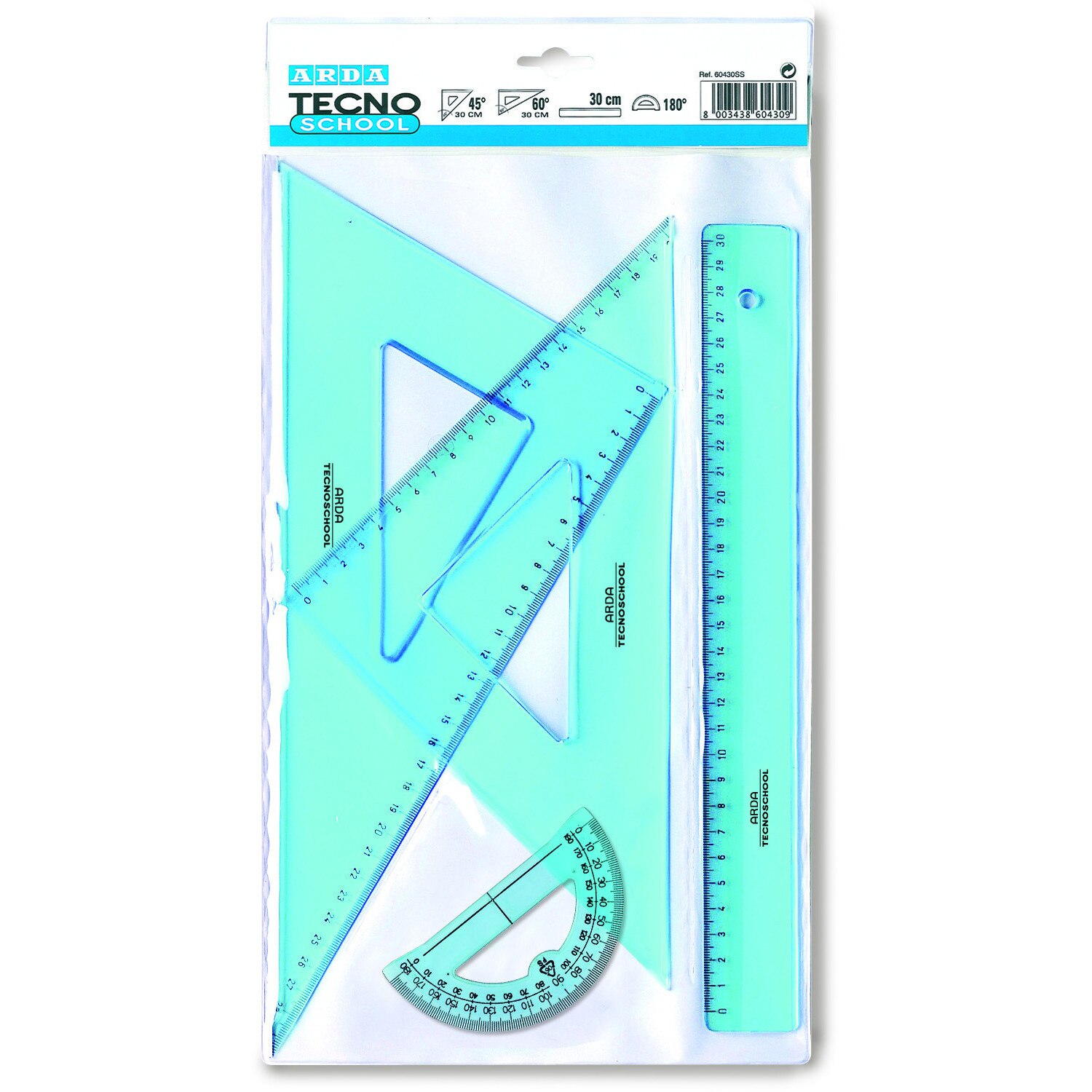 Set geometrie 4 buc TECNOSCHOOL ARDA